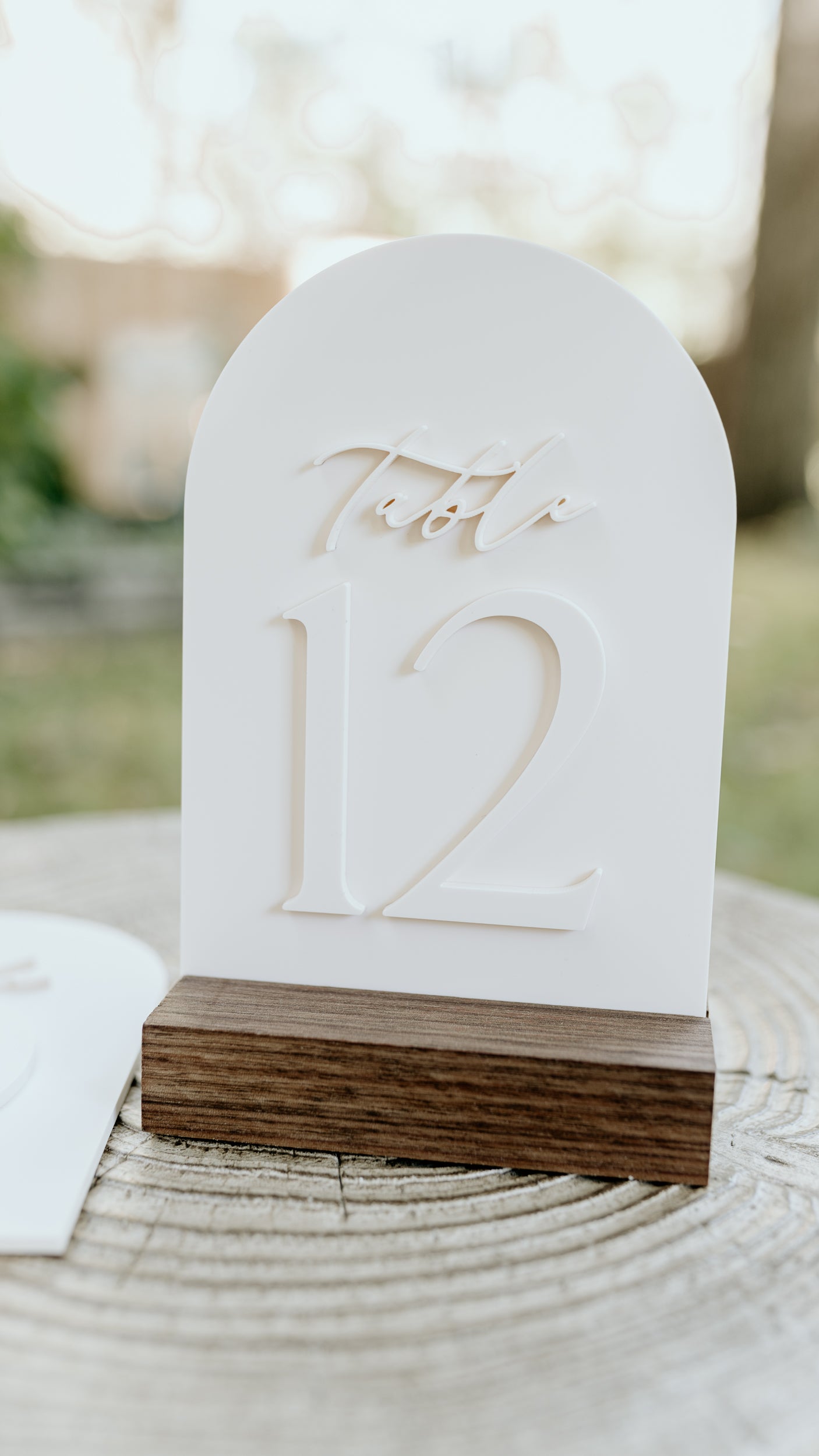 Acrylic Table Numbers