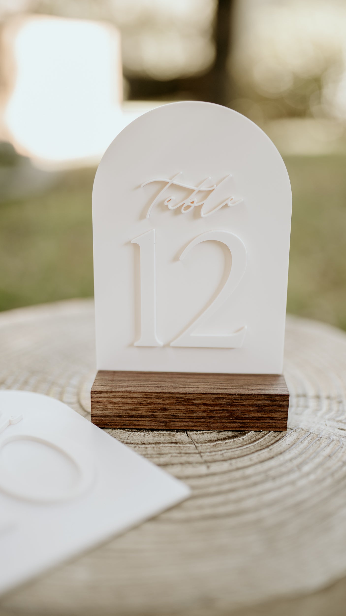 Acrylic Table Numbers