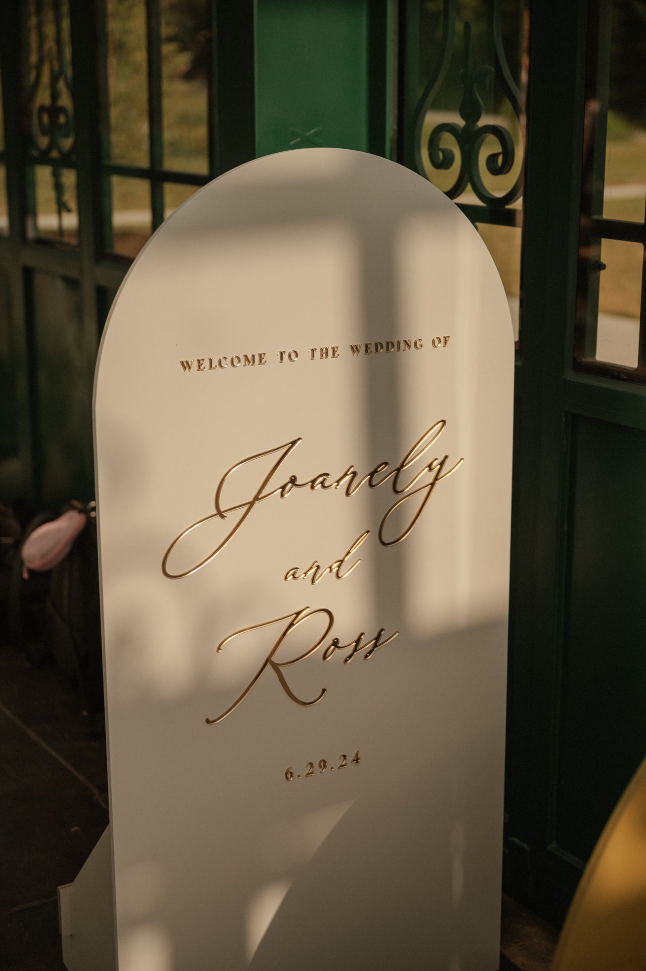 3D Large Wood Arch Set Wedding and Event Signage