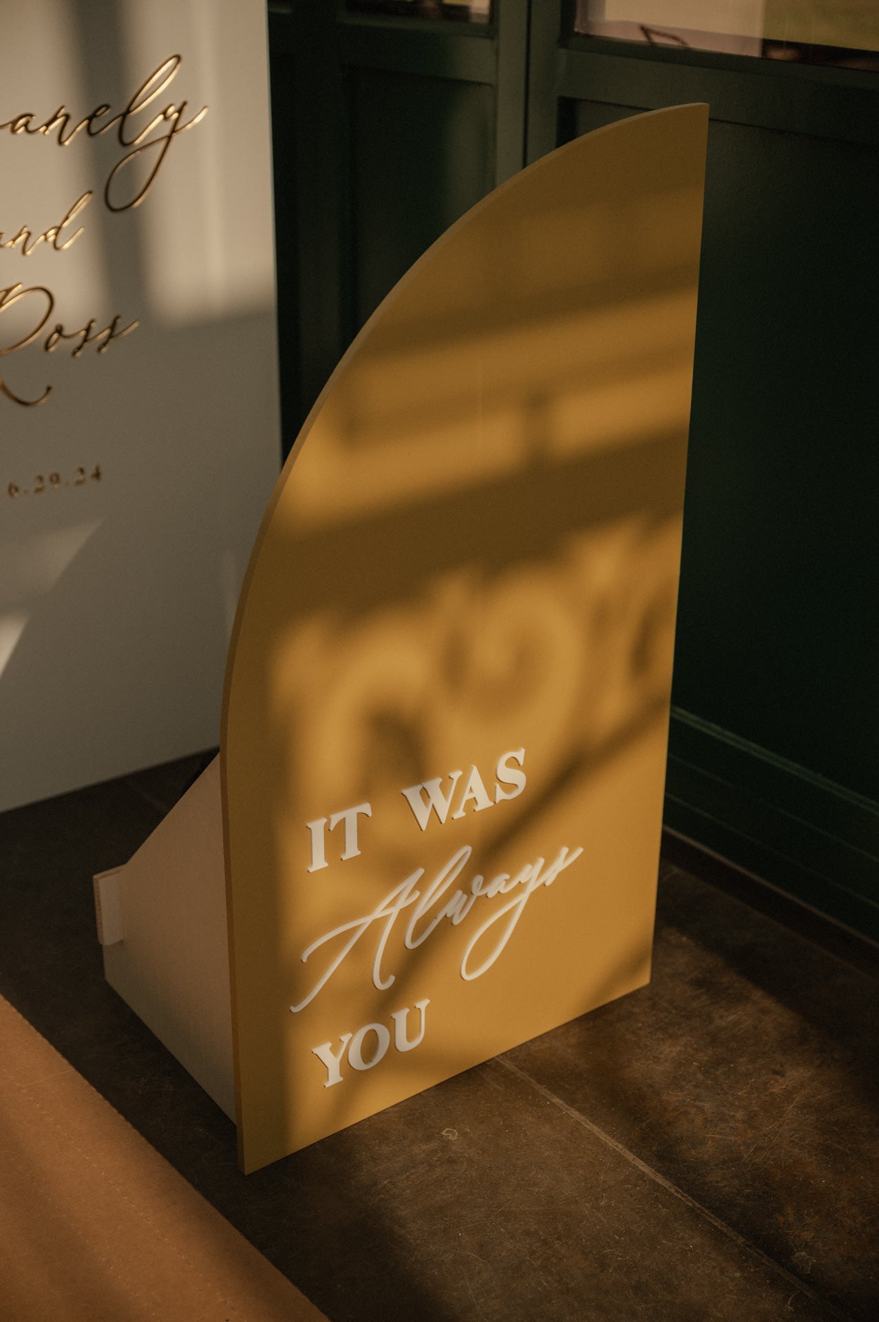 3D Large Wood Arch Set Wedding and Event Signage
