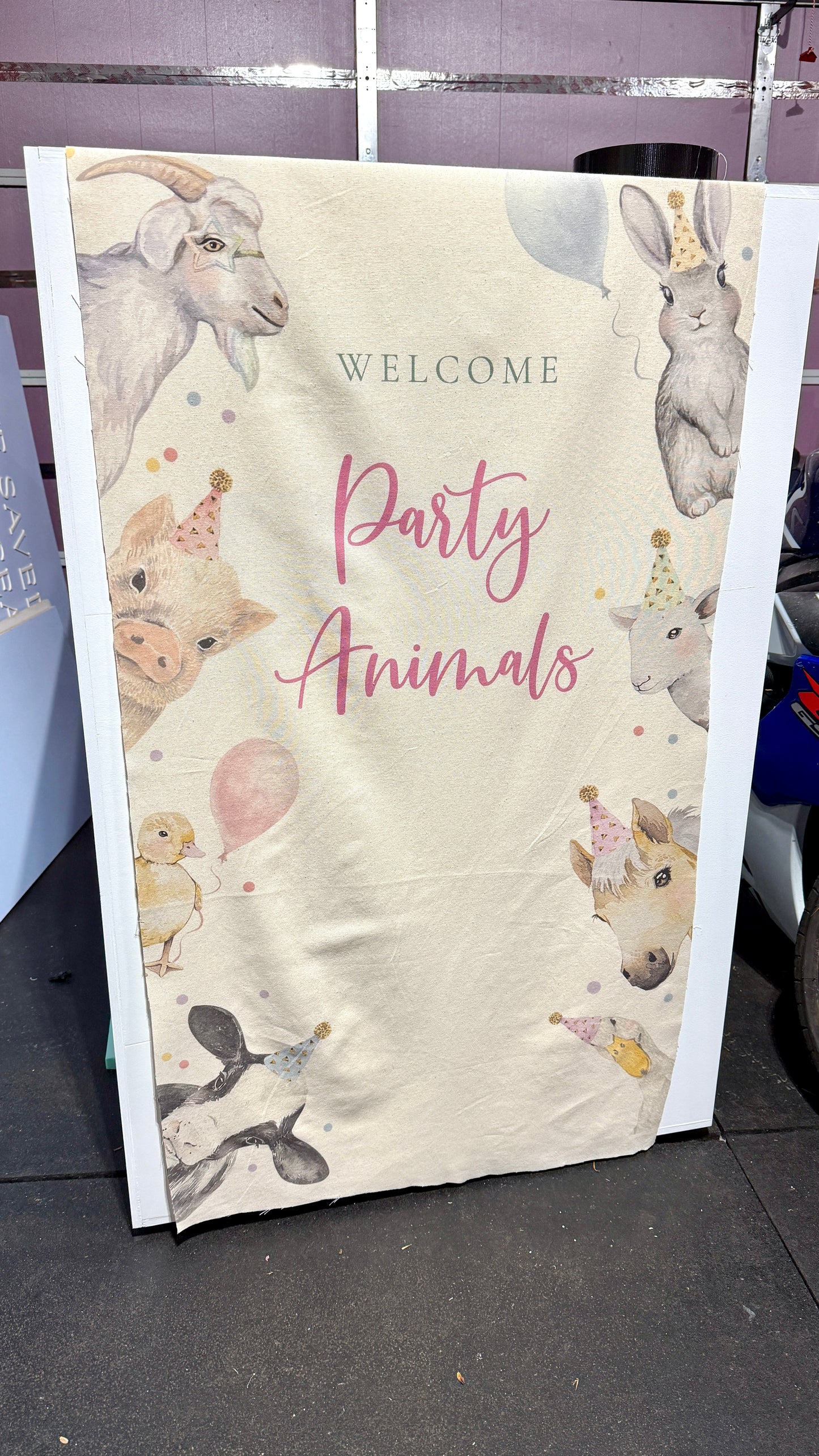 Linen Printed Sign