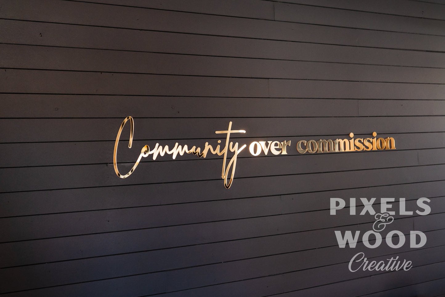 Acrylic Floating Logo Signage