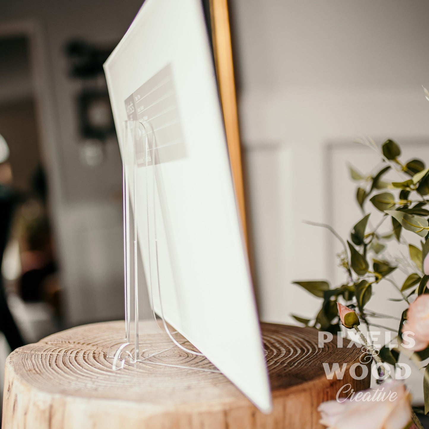Printed Canvas Photo Panel with Custom Lettering