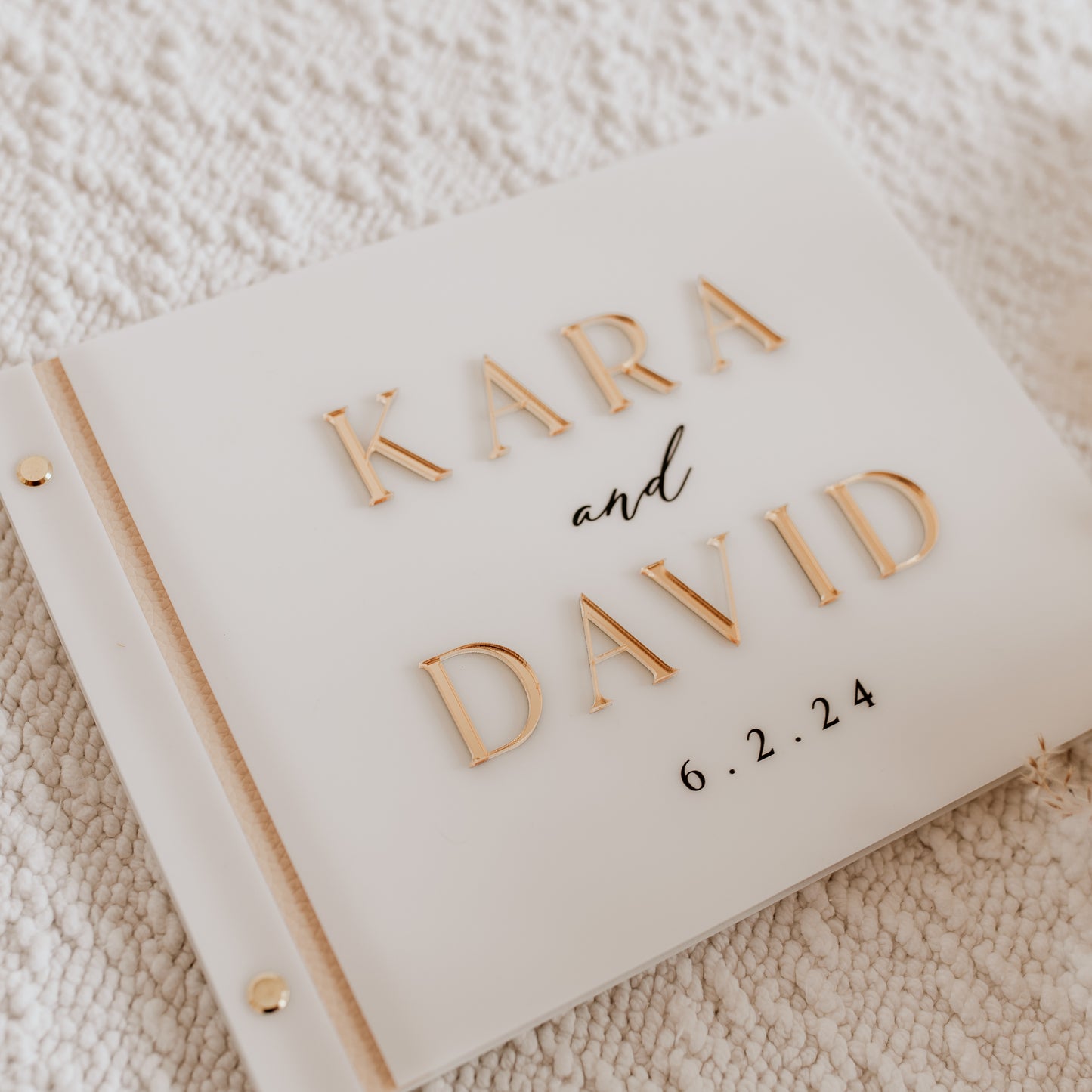 Acrylic Wedding Guest Book