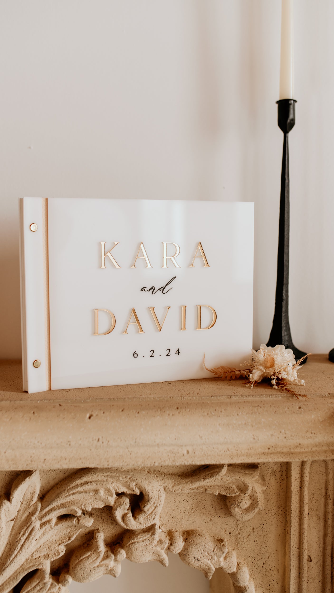 Acrylic Wedding Guest Book