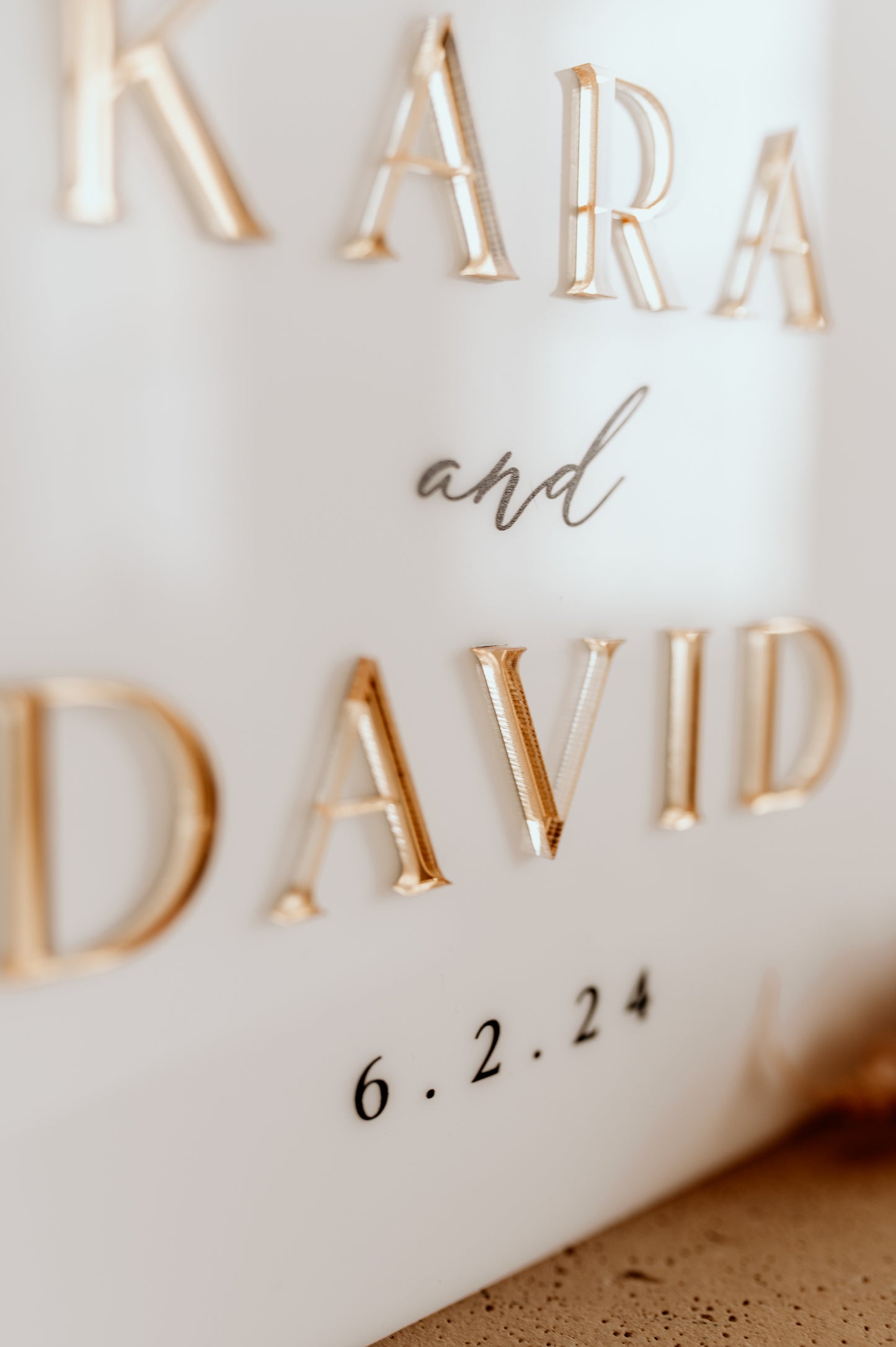 Acrylic Wedding Guest Book