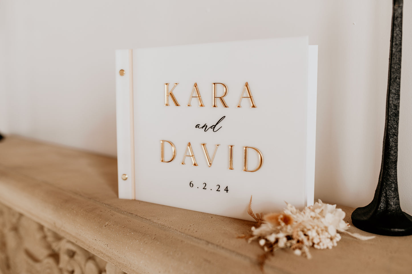 Acrylic Wedding Guest Book