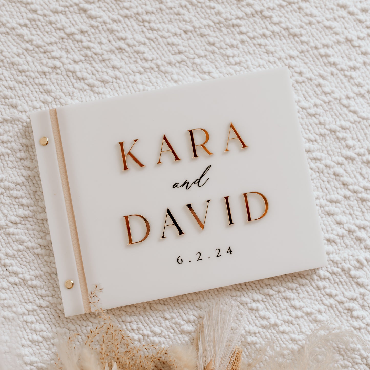 Acrylic Wedding Guest Book