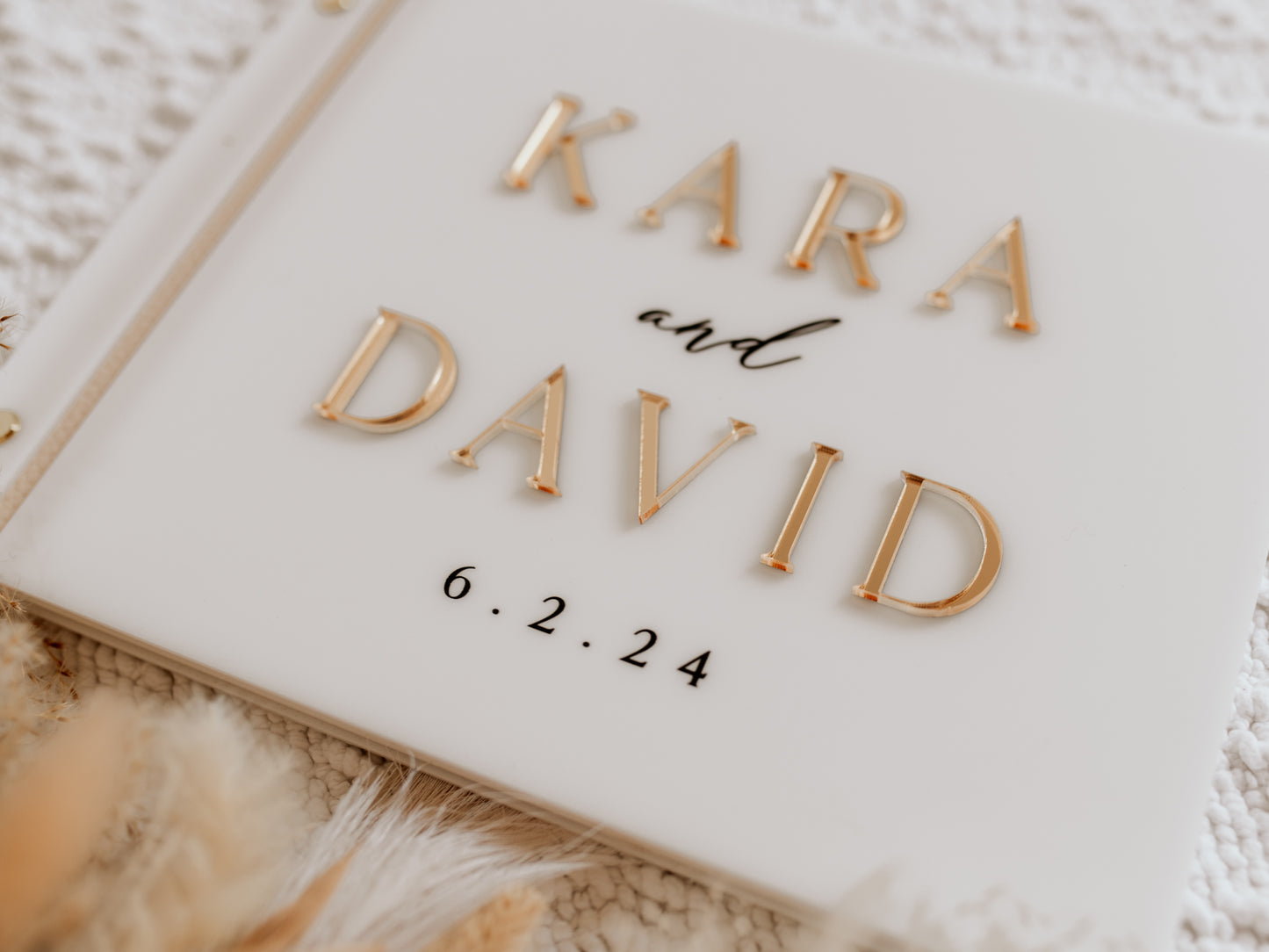 Acrylic Wedding Guest Book