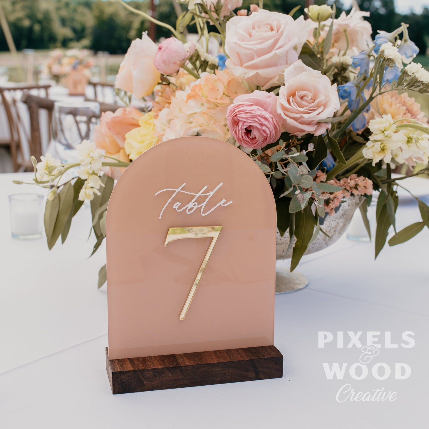Acrylic Table Number Signs