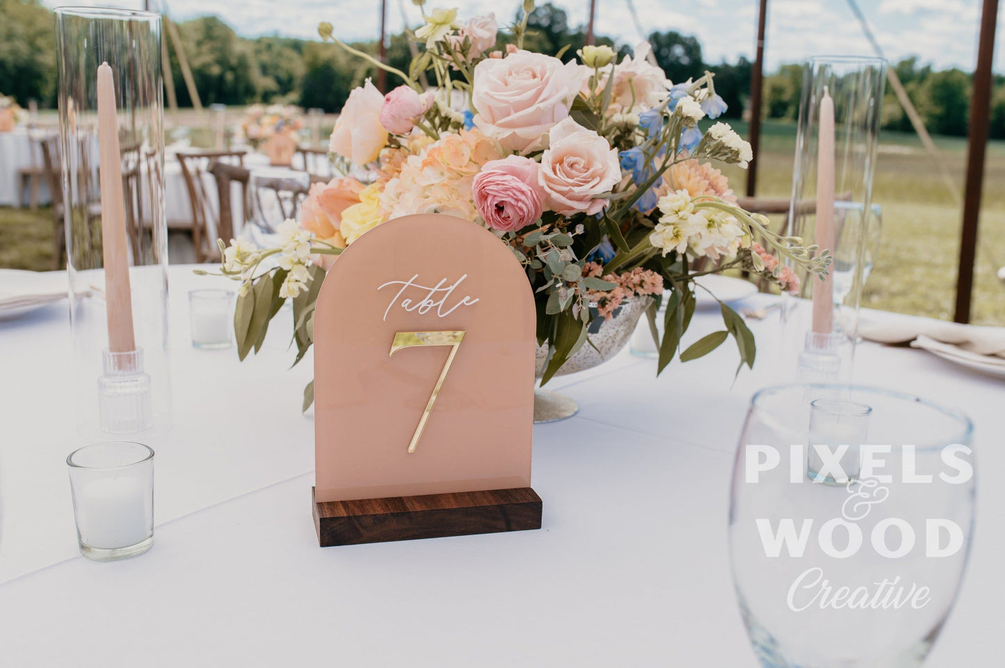Acrylic Table Number Signs