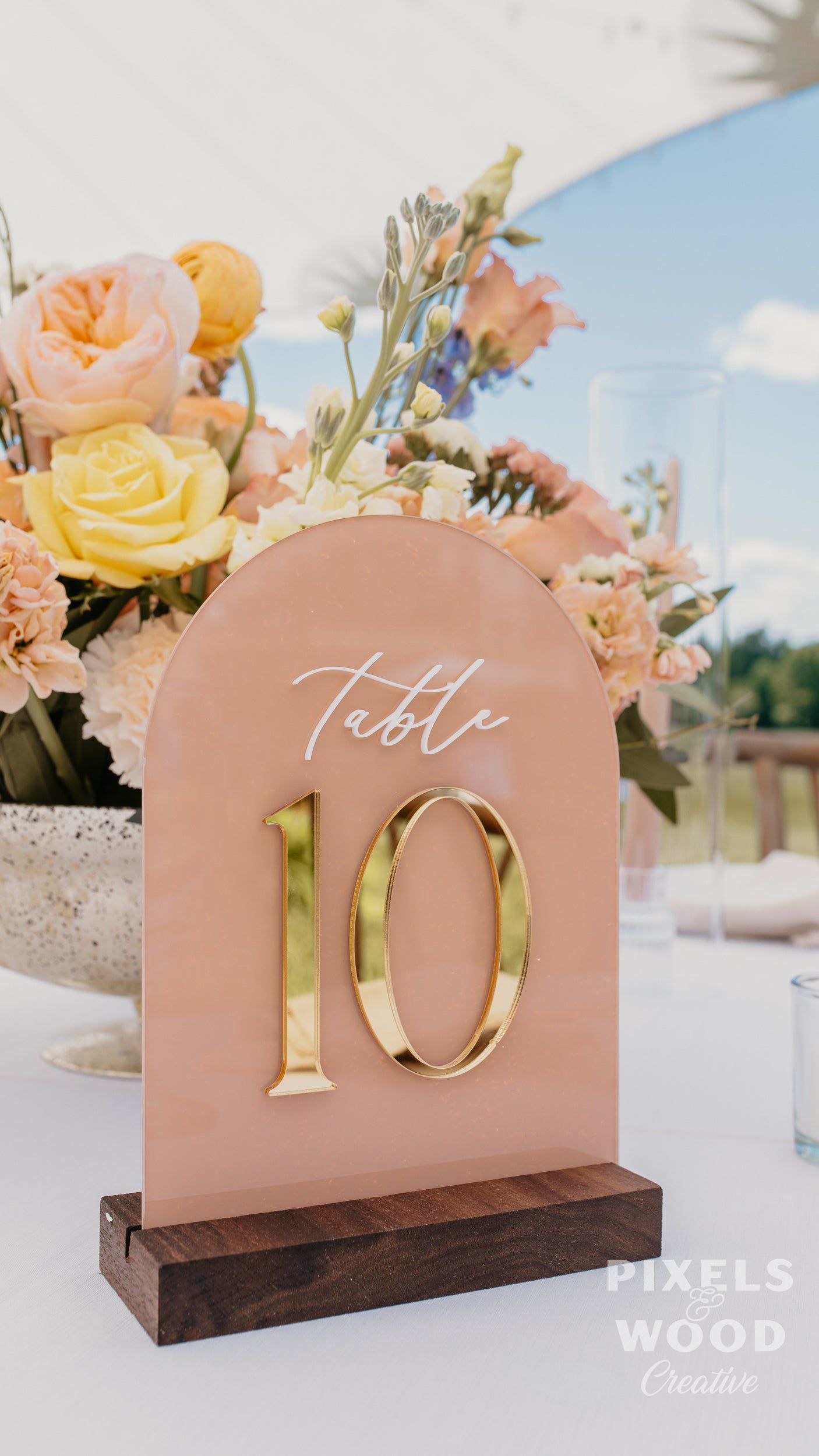 Acrylic Table Number Signs