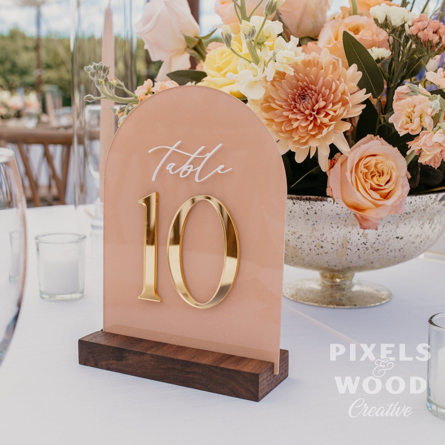 Acrylic Table Number Signs