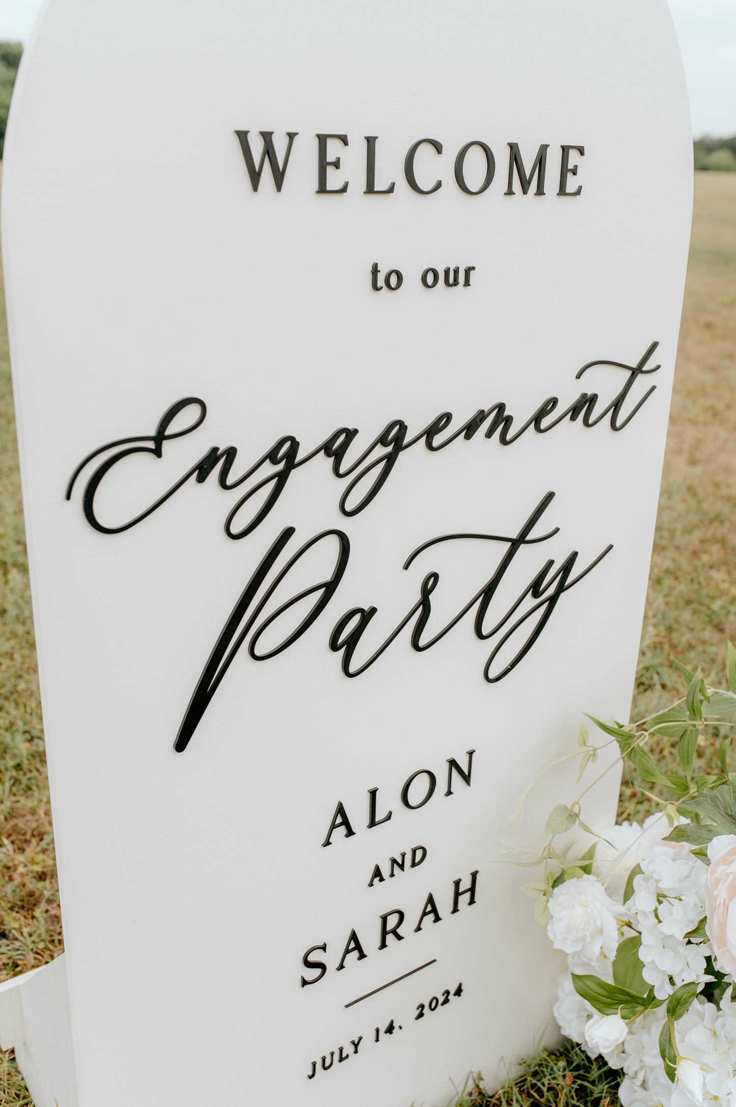 Large Custom Wedding and Event Signage- Arch or Rectangle