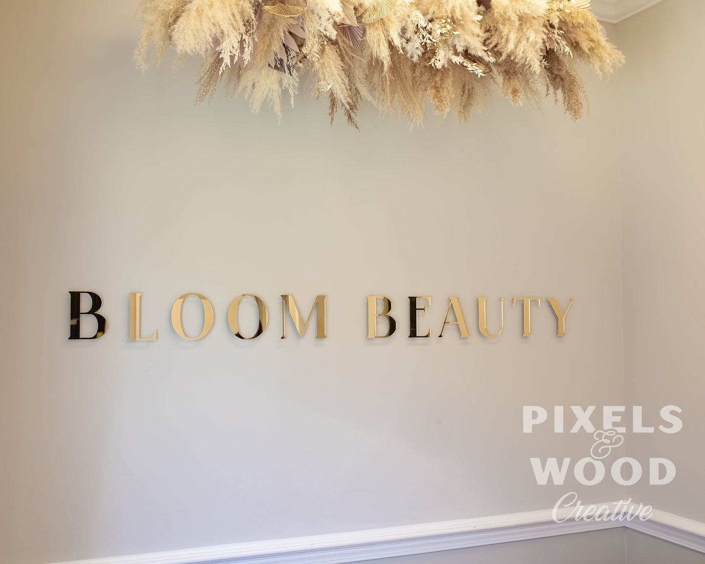 Acrylic Floating Logo Signage