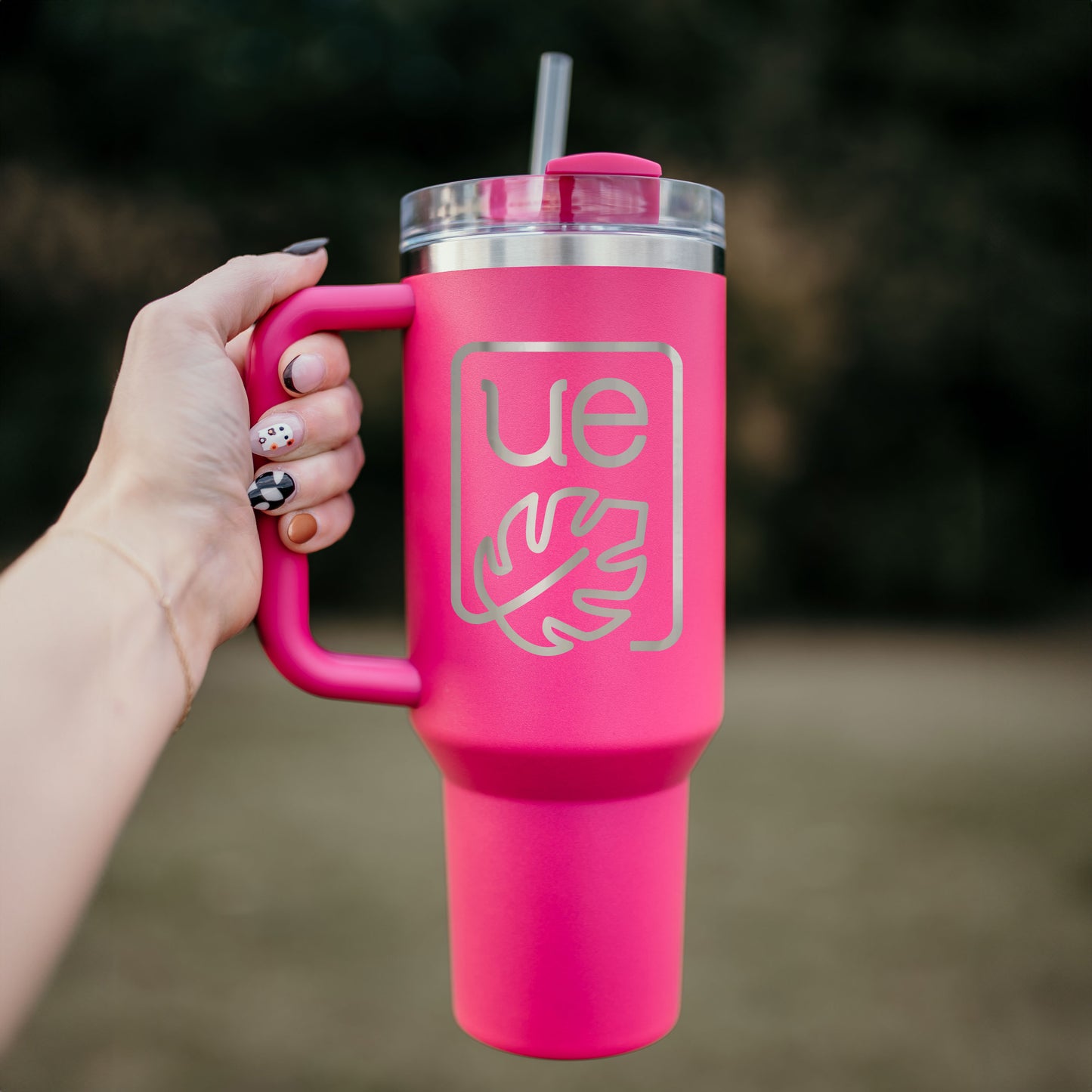 40oz Engraved Stanley Cup Tumbler with Handle