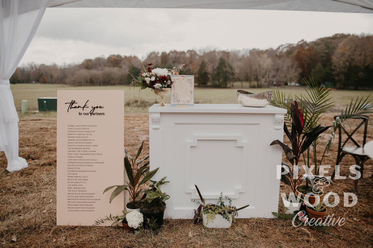 Large Custom Wedding and Event Signage- Arch or Rectangle
