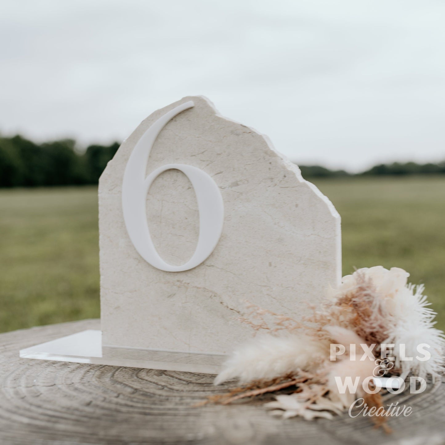 Marble Natural Stone Table Numbers