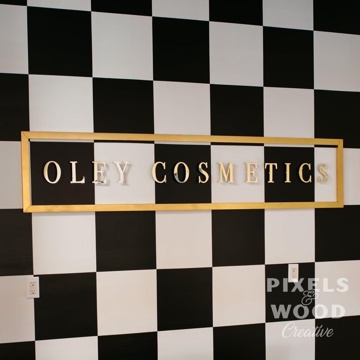 Acrylic Floating Logo Signage