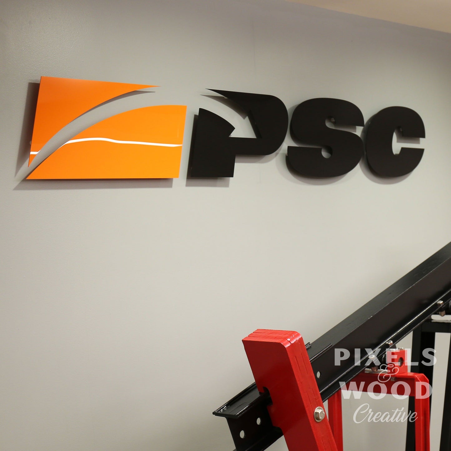 Acrylic Floating Logo Signage