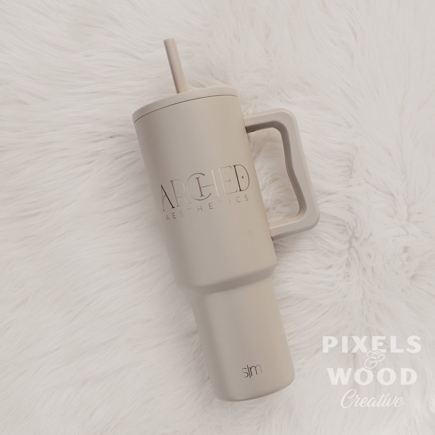 40oz Engraved Simple Modern Trek Tumbler with Handle