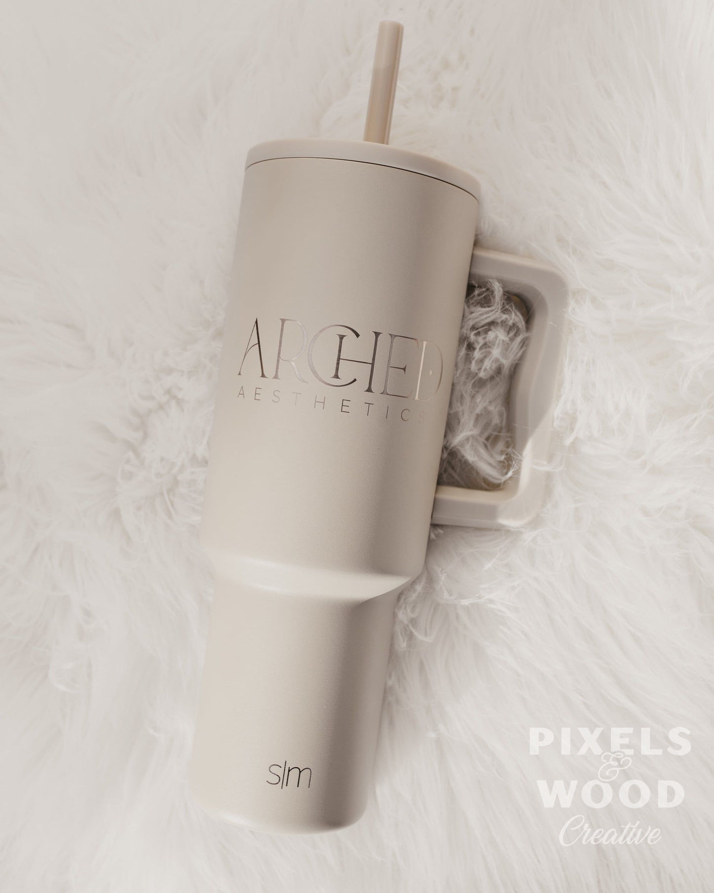 40oz Engraved Simple Modern Trek Tumbler with Handle