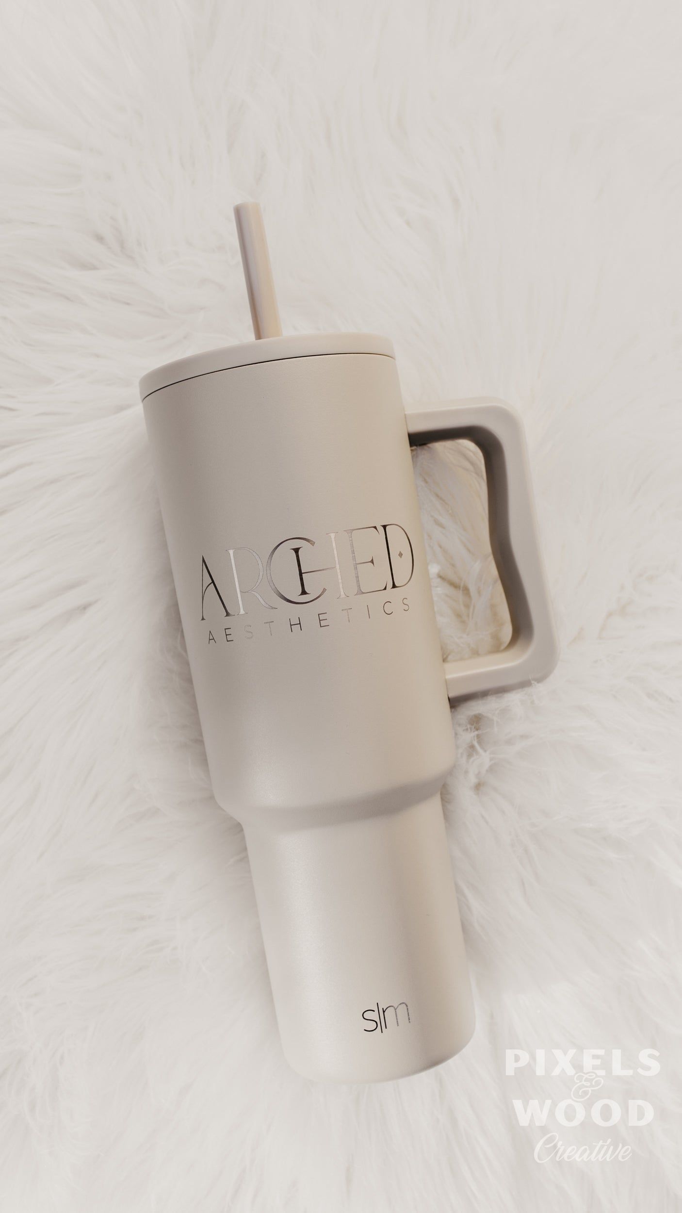 40oz Engraved Simple Modern Trek Tumbler with Handle