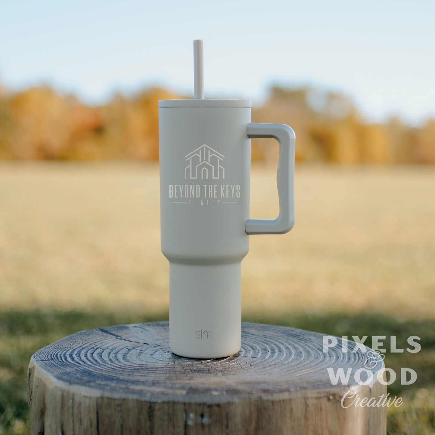 40oz Engraved Simple Modern Trek Tumbler with Handle