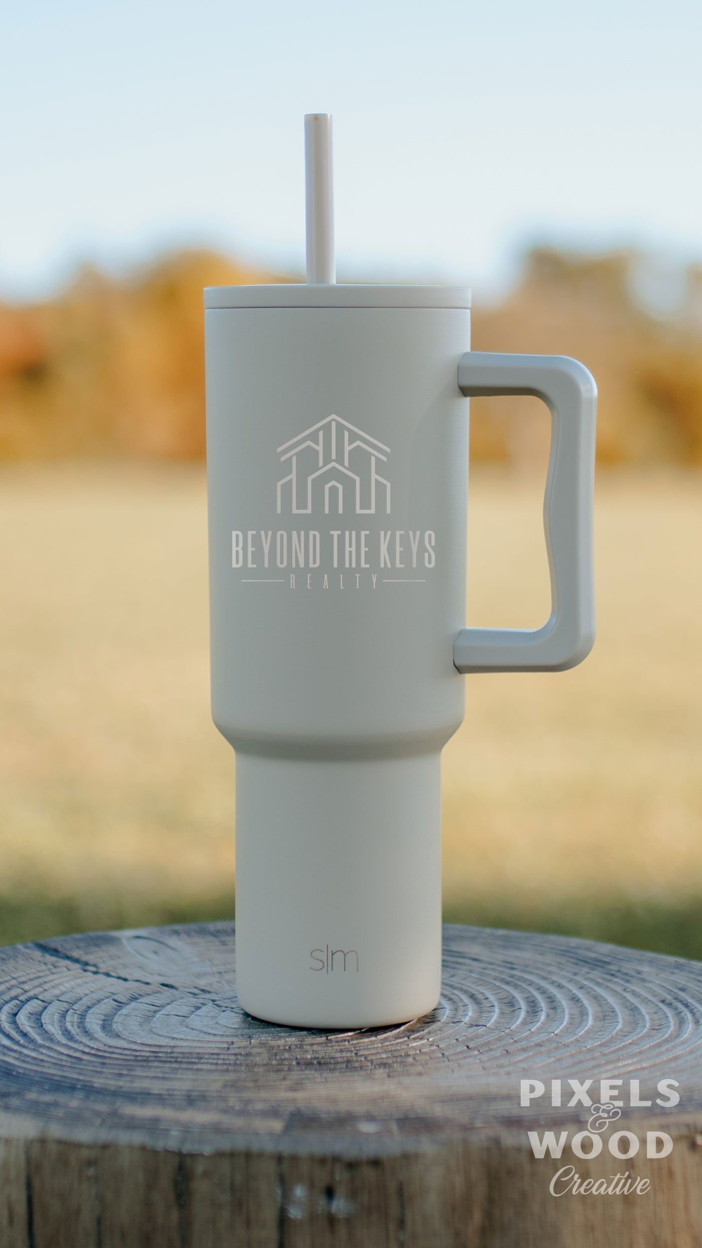 40oz Engraved Simple Modern Trek Tumbler with Handle