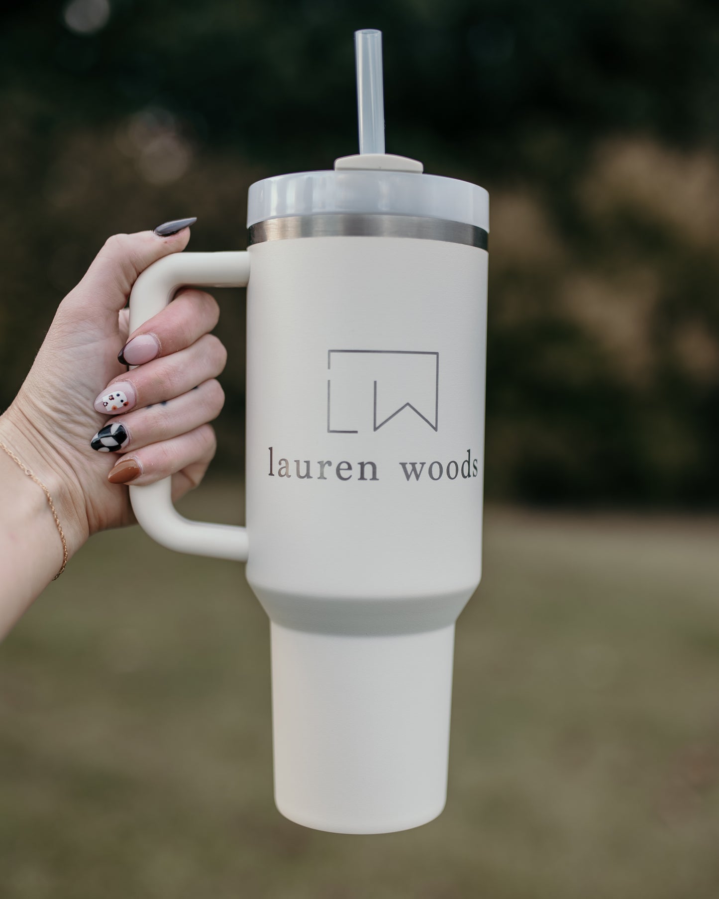 40oz Engraved Stanley Cup Tumbler with Handle