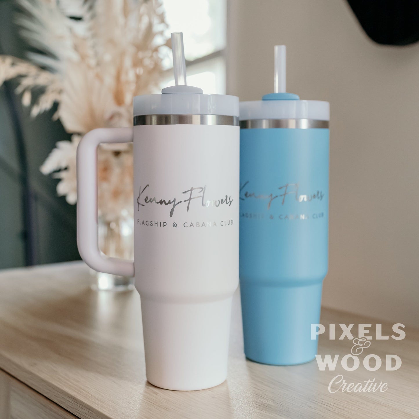 30oz Engraved Stanley Cup Tumbler with Handle