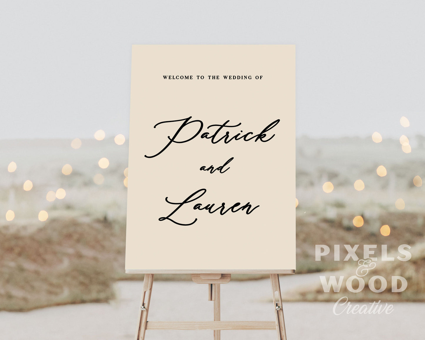 UV Printed Foam Board Wedding Welcome Sign