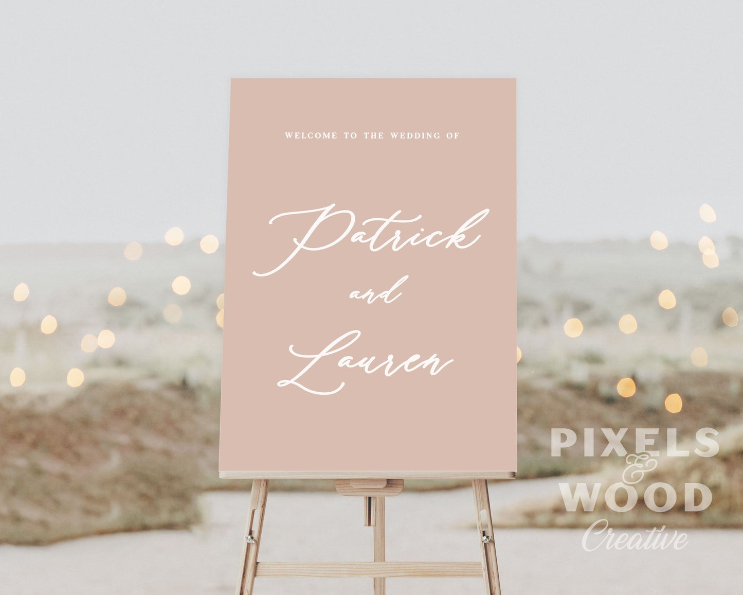 UV Printed Foam Board Wedding Welcome Sign