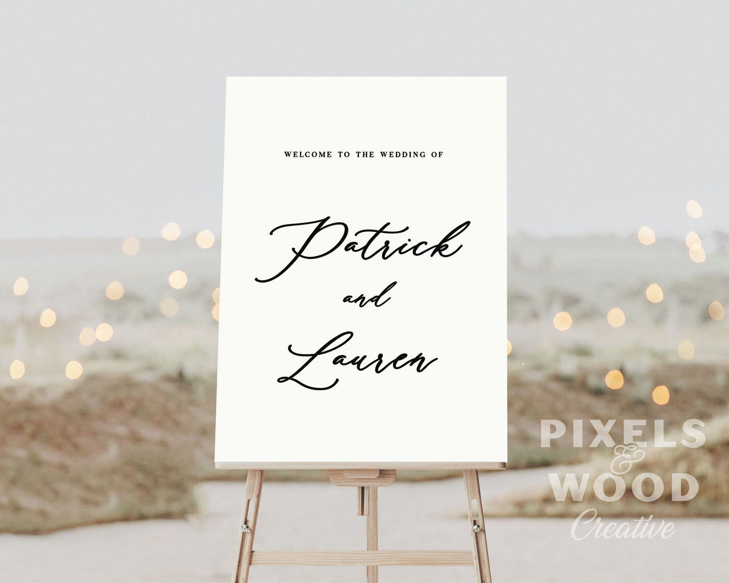 UV Printed Foam Board Wedding Welcome Sign