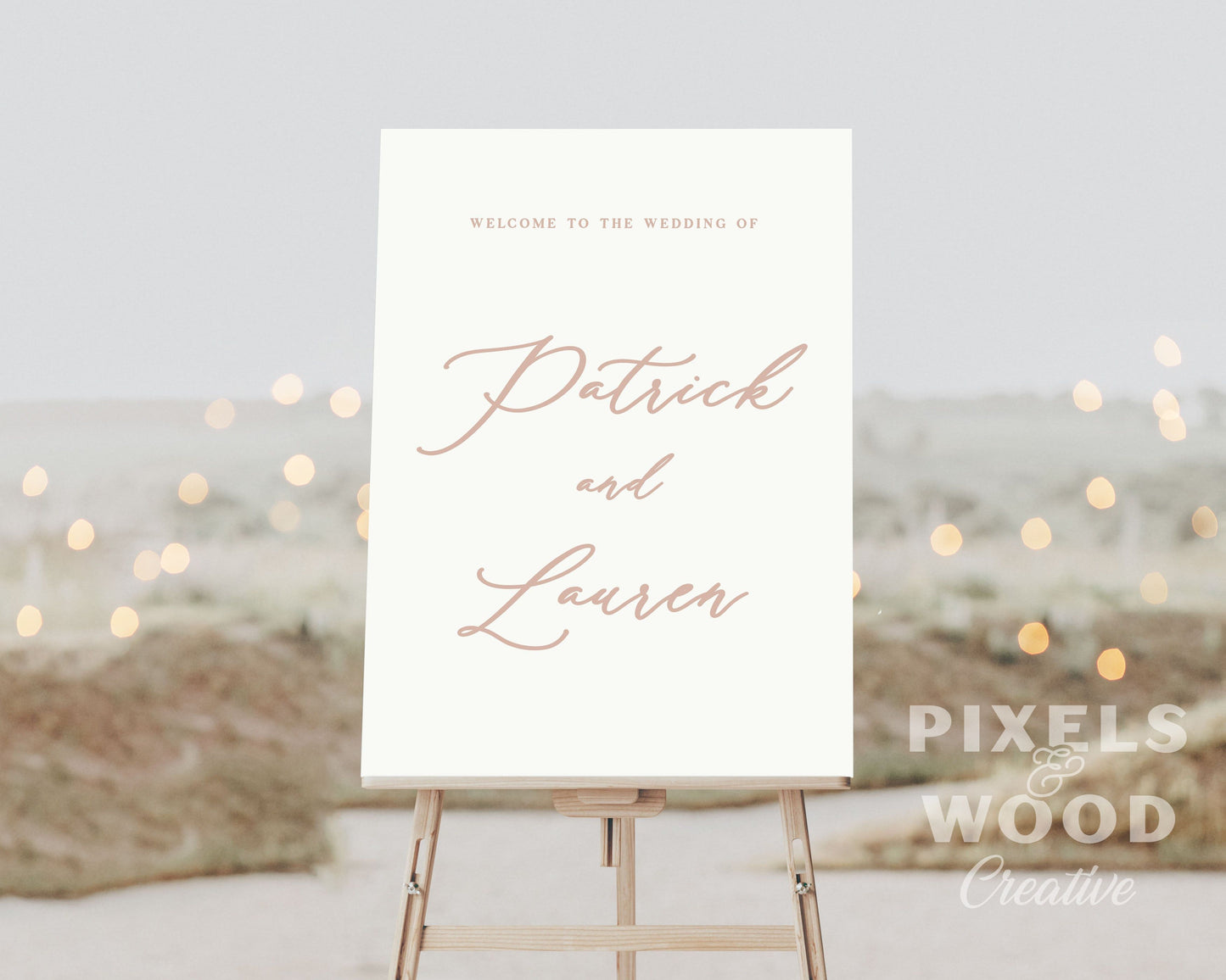 UV Printed Foam Board Wedding Welcome Sign