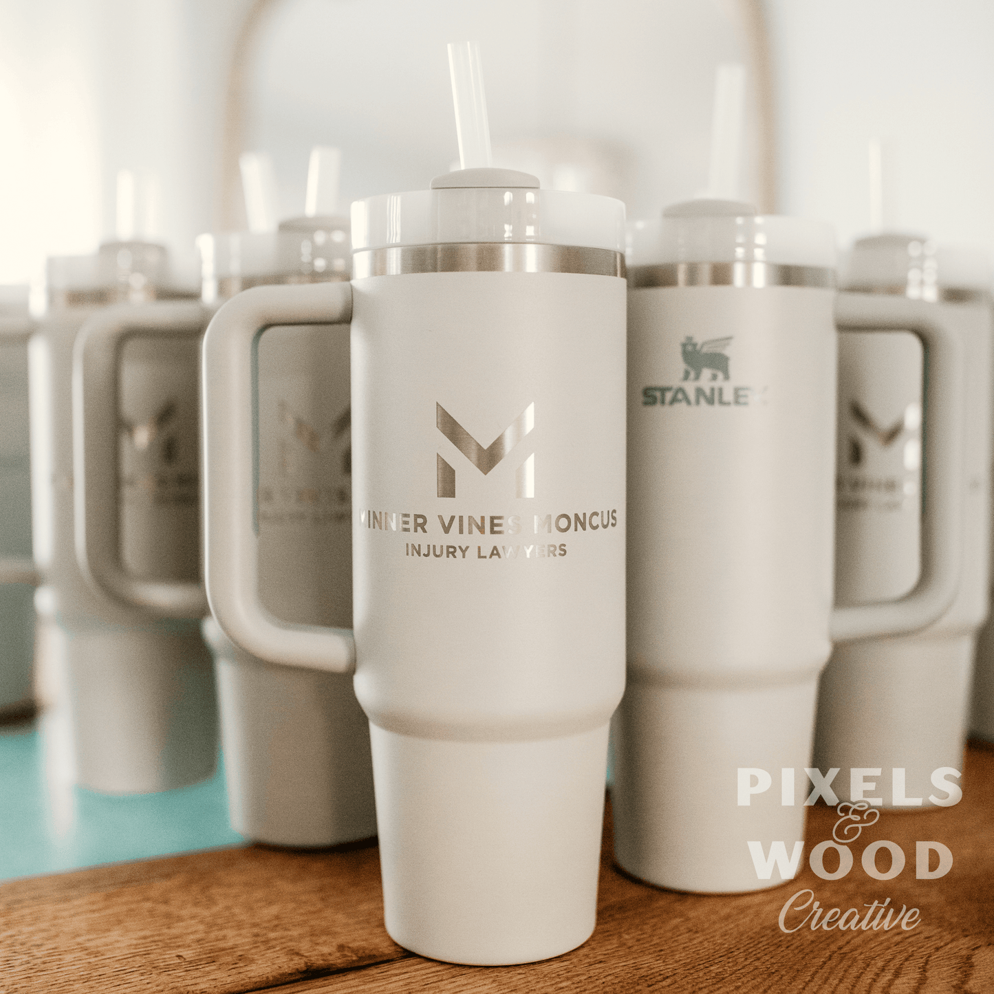 30oz Engraved Stanley Cup Tumbler with Handle