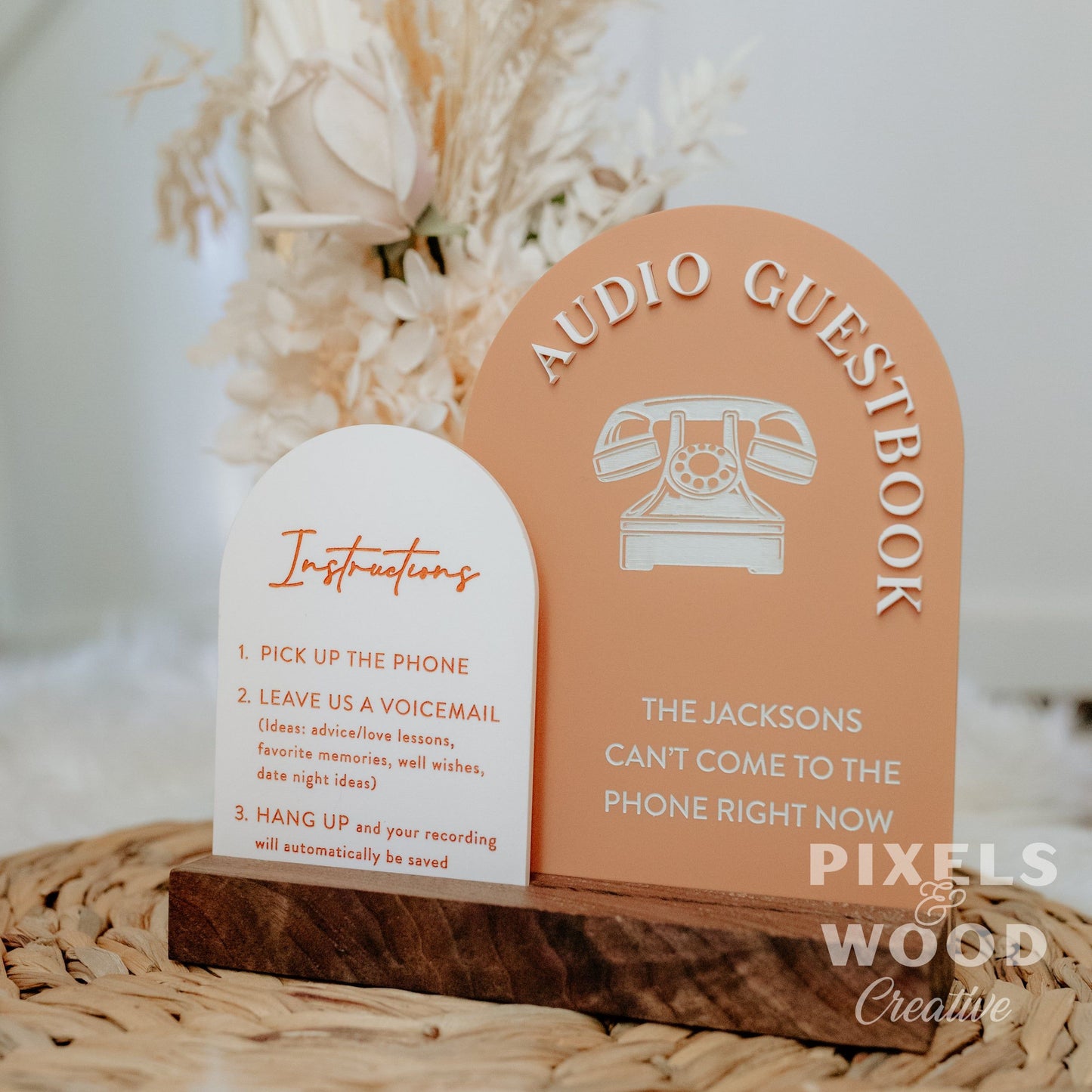 Audio Guestbook Acrylic Sign