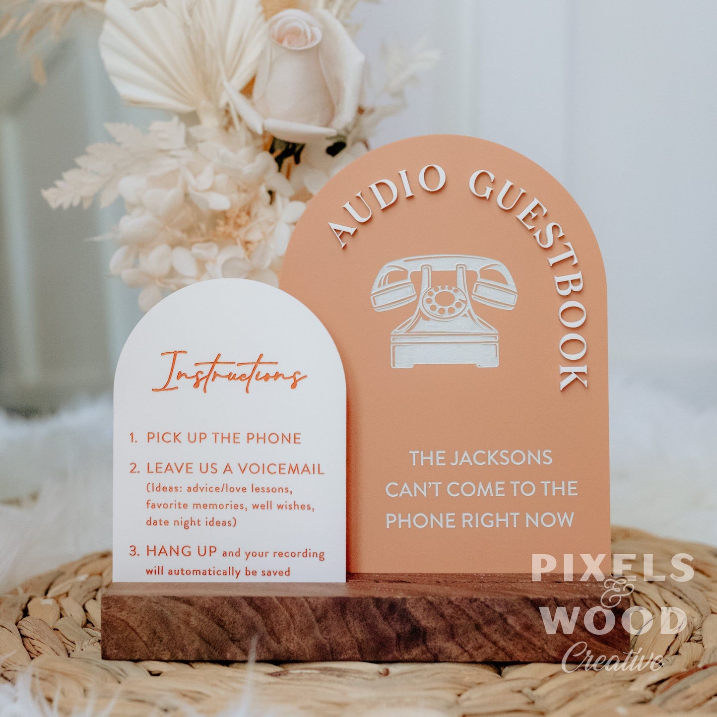 Audio Guestbook Acrylic Sign