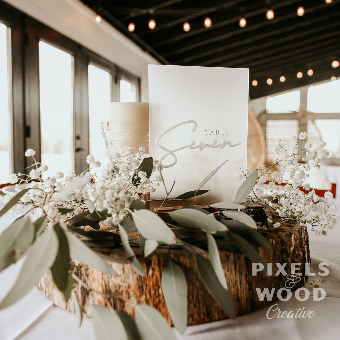 Table Number Sign