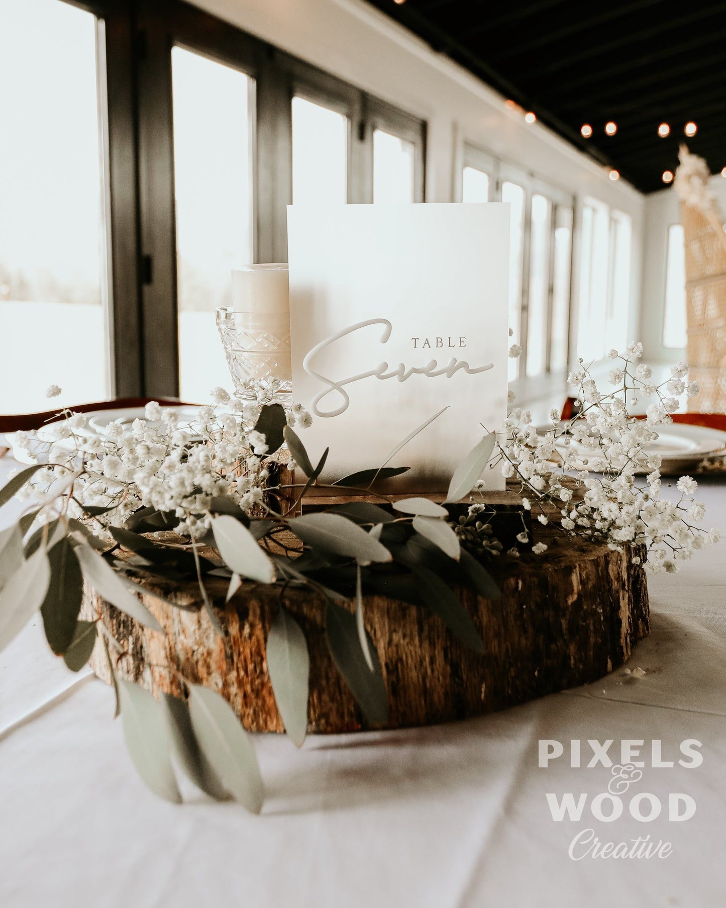 Table Number Sign