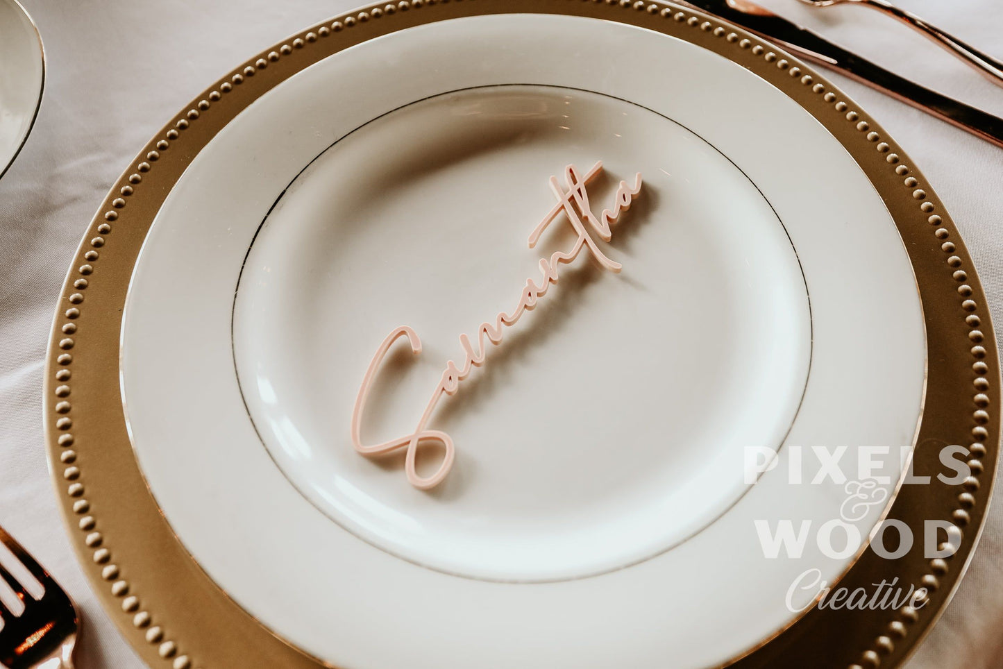 Lasercut Acrylic Place Settings