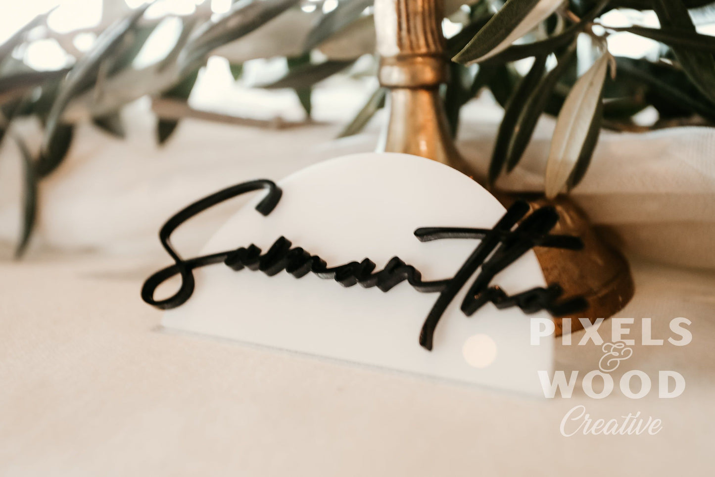 Lasercut Acrylic Place Settings