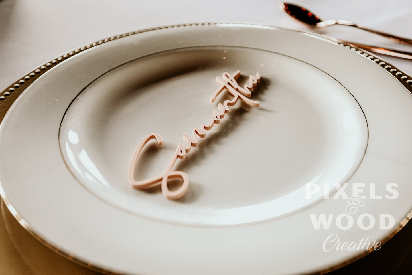Lasercut Acrylic Place Settings