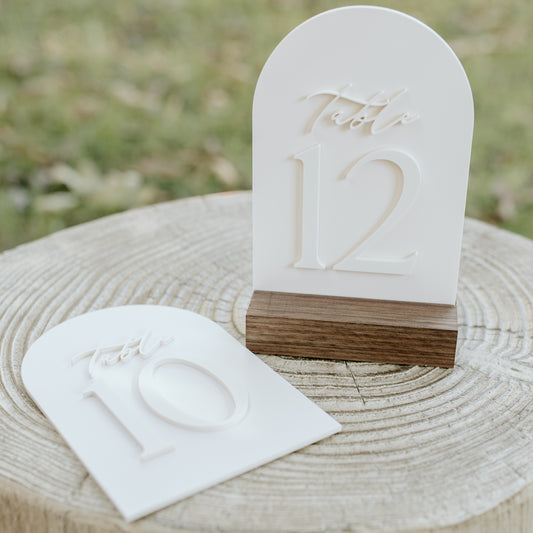 Acrylic Table Numbers
