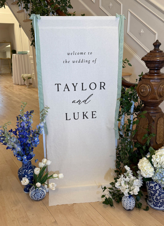Linen Printed Sign