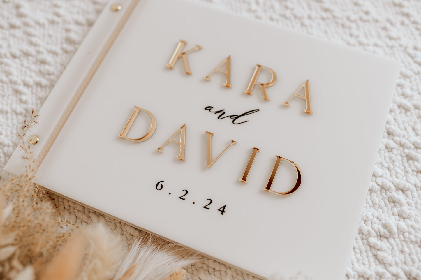 Acrylic Wedding Guest Book