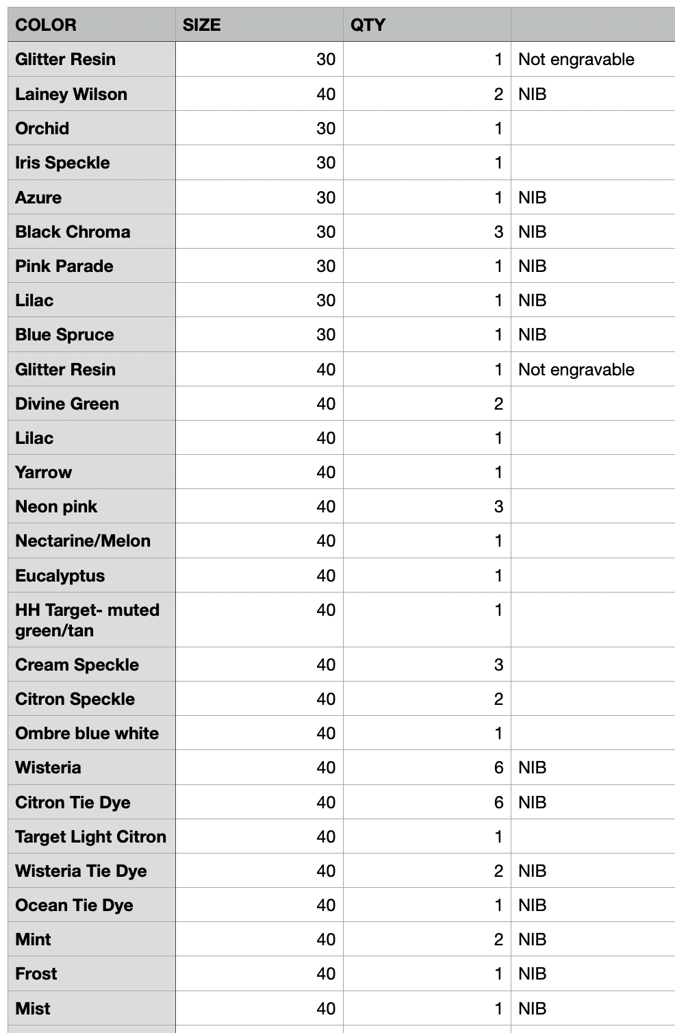 25% OFF IN STOCK COLORS 40oz Engraved Stanley Cup Tumblers