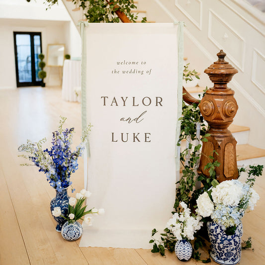 Linen Printed Sign